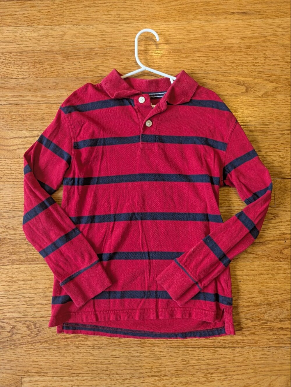 Children's Place Kids Long-Sleeve Stripe Polo, M